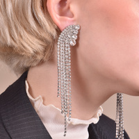 Culturesse Emilio Crystal Diamante Earrings (My ears are pierced) images 0