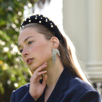 Culturesse Bianca Fancy Rhinestone Tassel Earrings (my ears are not pierced) images 0