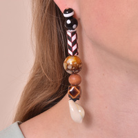 Culturesse Allyriane Earthy Glory Statement Earrings (for pierced ears) images 0