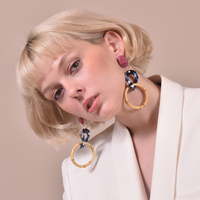 Culturesse Leandre Modern Loop Earrings (for non-pierced ears) images 0