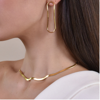 Culturesse Oura Modern Muse Snake Chain Choker images 0