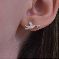 Culturesse Little Dove Artisan Earrings images 0