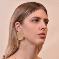 Culturesse Susette Extravagant Tassel Earrings (for non-pierced ears) images 0