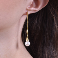 Culturesse Ellen Mismatching Pearl Drop Earrings images 0