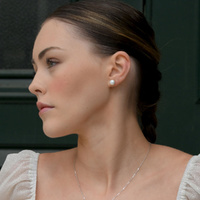 Culturesse Ora Freshwater Pearl Stud Earrings (Silver Posts) images 0