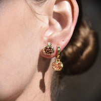 Culturesse Amaris Pomegranate Stud Earrings images 0