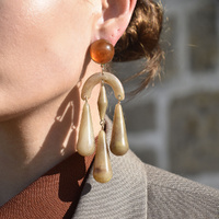 Culturesse Soft Echo Resin Drop Earrings images 0