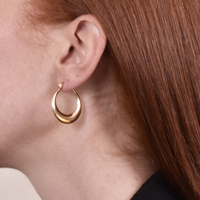 Culturesse Jobella Golden Hue Huggie Earrings images 0