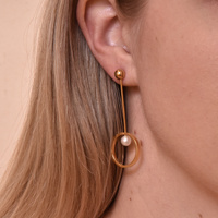 Culturesse Adora Simplicity Drop Mismatching Earrings (for pierced ears) images 0