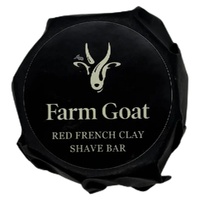 Farm Goat Red French Clay Shave Soap Goat Milk Shave Bar 95g images 0