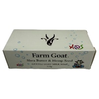 Farm Goat Kids Goat Milk Soap Shea Butter Hemp Seed Gentle Baby Soap 110g images 0