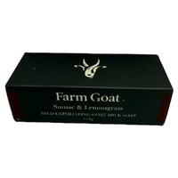 Farm Goat Sumac & Lemongrass Goat Milk Soap Exfoliating 110g images 0