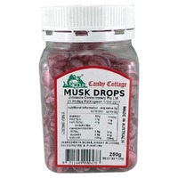 Candy Cottage 10 x Musk Drops 250gm Old Fashioned Lollies Sweets Bulk Pack  images 0