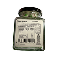 The Lolly Shop Choc Mints 130gm Old Fashioned Lollies Sweets images 0