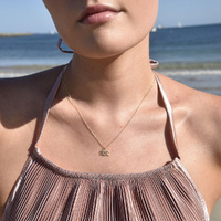 Culturesse Aquarius Diamante Pendant Necklace (Gold) images 0