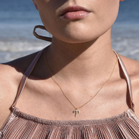 Culturesse Aries Diamante Pendant Necklace (Gold)  images 0