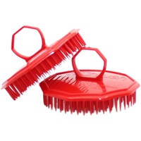 NuBrush Hair Beard Scalp Comb Dandruff Remover Massager Red Australian Made images 0