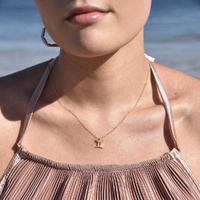 Culturesse Gemini Diamante Pendant Necklace (Gold) images 0