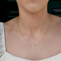 Culturesse Trine Cross Pendant Necklace (Gold) images 0
