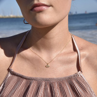 Culturesse Libra Diamante Pendant Necklace (Gold) images 0