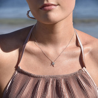 Culturesse Pisces Diamante Pendant Necklace (Silver) images 0