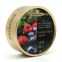 Simpkins Forest Fruit Drops 200g Tin Sweets Candy Lollies images 0