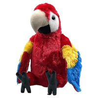 Wild Republic Cuddlekins Scarlet Macaw Parrot Plush Toy Stuffed Animal 30cm images 0