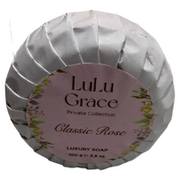 Lulu Grace Classic Rose Luxury Round Soap 1 x 100g Floral Moisturising Cleanser images 1