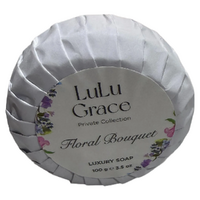 Lulu Grace Floral Bouquet Round Soap 100g Gentle Daily Cleanser for Soft Skin images 1