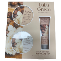 LuLu Grace Shea Butter Body Care Set Hand Cream Scrub Butter images 1