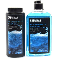 Crewman Ocean Breeze & Sea Salt Gift Set Body Powder & Shower Gel images 1