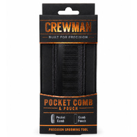 Crewman Pocket Comb and Protective Pouch Hair and Beard Grooming Tool images 1