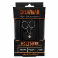 Crewman Moustache Trimming Kit Scissors Comb and Storage Pouch images 1
