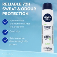 Nivea Men Sensitive Protect Quick Dry Anti-Perspirant 250mL images 1