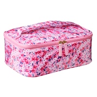 Femme Beaute Train Case Pink Floral images 1