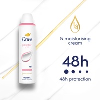 Dove Powder Soft 48h Anti-Perspirant 1/4 Moisturising Cream 250mL images 1