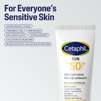 Cetaphil SPF50+ Ultra-Light Lotion 100mL images 1