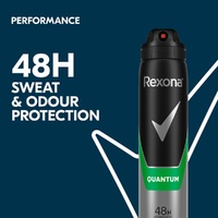 Rexona Men Antiperspirant Aerosol Quantum 250mL images 1