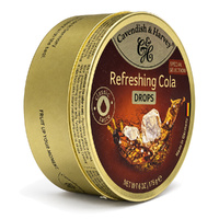 Cavendish & Harvey Refreshing Cola Drops 175g Tin Sweets C&H Candy Lollies images 1