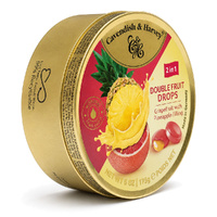 Cavendish & Harvey Double Fruit Drops Grapefruit with Pineapple Filling 175g images 1