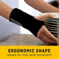Futuro Wrist Comfort Stabilising Brace Adjustable Black & Grey images 1
