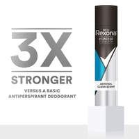 Rexona Men Clinical Protection 96H Antiperspirant Clean Scent 180mL images 1