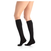 JOBST UltraSheer Knee High Closed Toe Black Small 15-20mmHg images 1