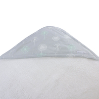Bubba Blue Bamboo Mint Meadow Hooded Towel Newborn Gift Baby Bath Towel images 1