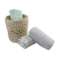 Bubba Blue Bamboo Mint Meadow Muslin Wrap 3pk Newborn Gift Baby Blanket images 1