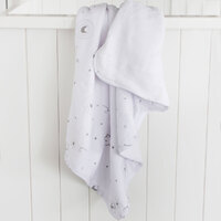Bubba Blue Wish Upon A Star Reversible Cuddle Blanket Newborn Gift Baby Blanket images 1