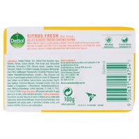 Dettol Citrus Fresh Bar Soap 100g 3 Pack images 1