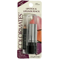Colormates Long Lasting Lipstick & Lipliner Coral Splash Paraben Free images 1