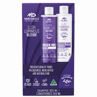 Marc Daniels Lush Luminous Blonde Purple Shampoo & Conditioner 300ml Set images 1