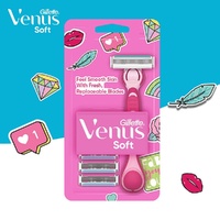 Gillette Simply Venus Razor Handle & 4 Blade Refills images 1
